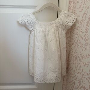 NWT GAP x Doen Girls Eyelet White Dress
